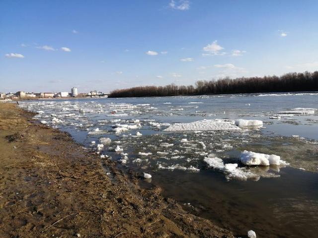 Ледоход в полынье у Омской Крепости 17.04.2021 авт. Адаренко Е