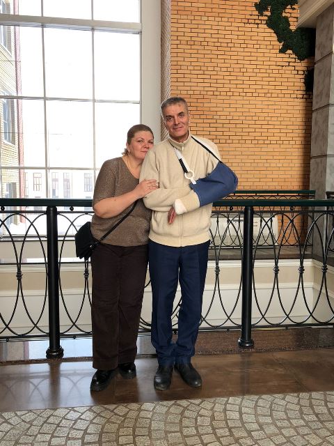 Татьяна Гусарова с мужем Владимиром 